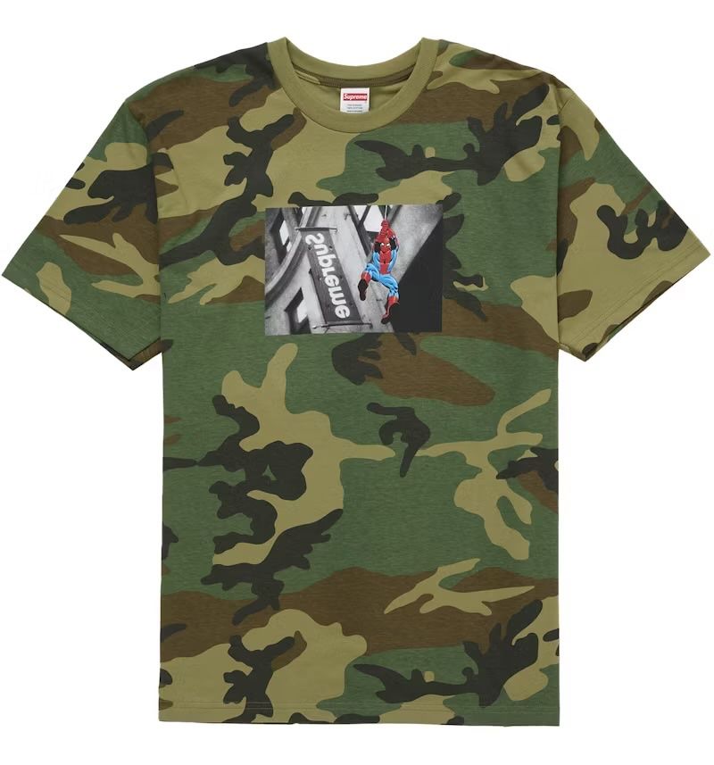 T-shirt: supreme spiderman tshirt camo – Nuovo e nell'imballaggio originale da Stäfa venduto da JamesO03