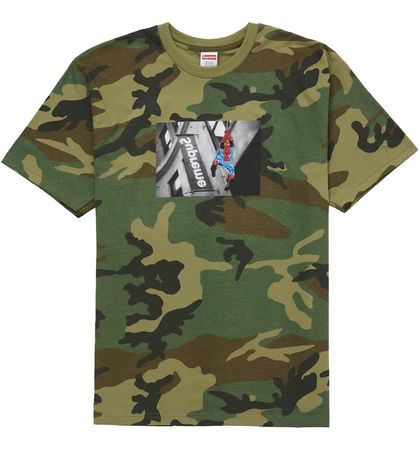 supreme spiderman tshirt camo