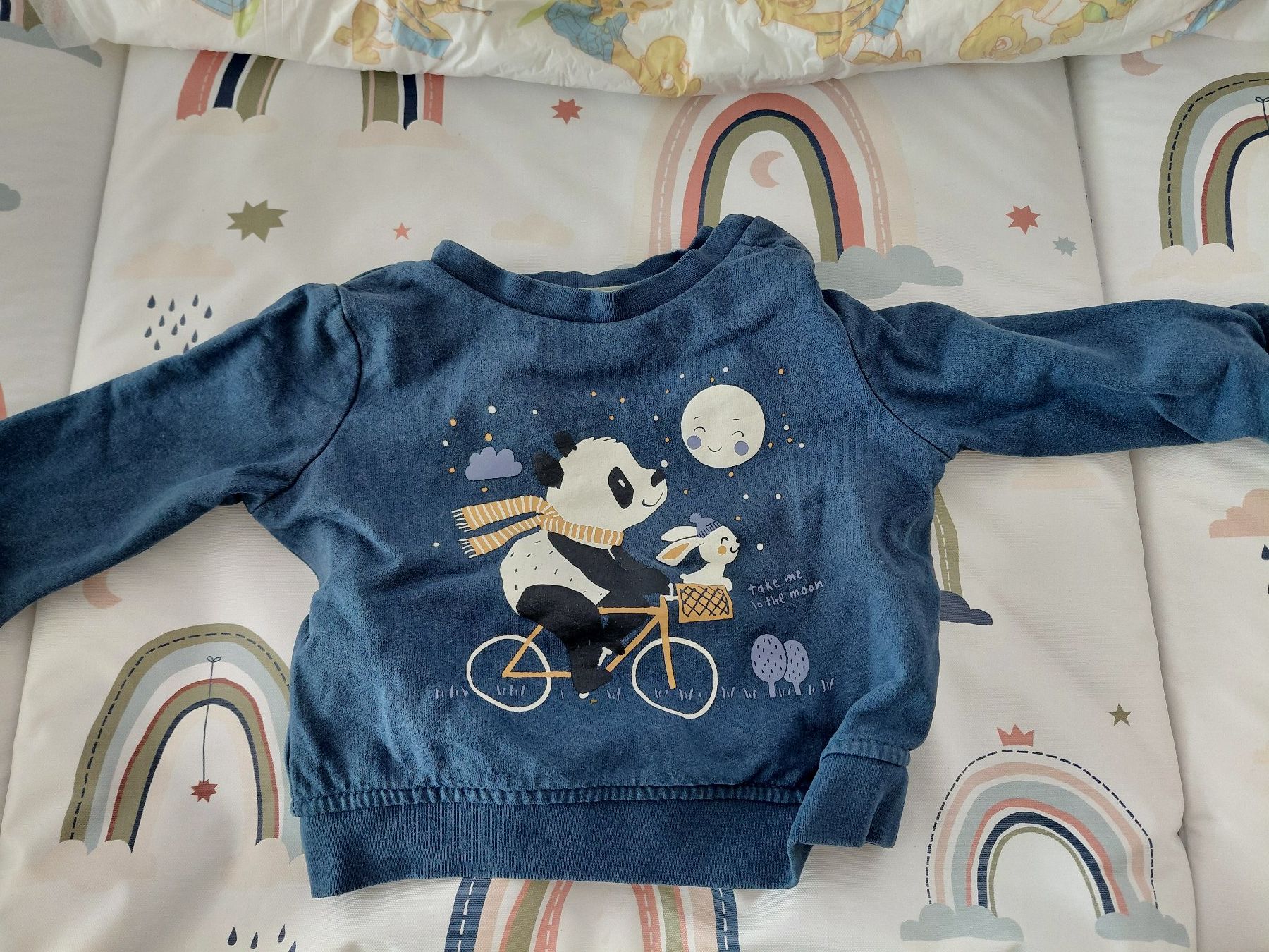 Maglioni & Felpe: Pullover Panda mit Mond-Motiv, Gr. 68, – Usato da Teufen AR venduto da JanineSG