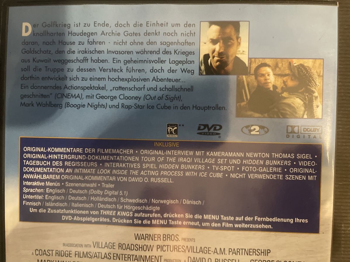 Tutti i DVDs: Three Kings, mit Cloony, Wahlberg und Ice Cube – Usato da Winterthur venduto da machmaschine 2