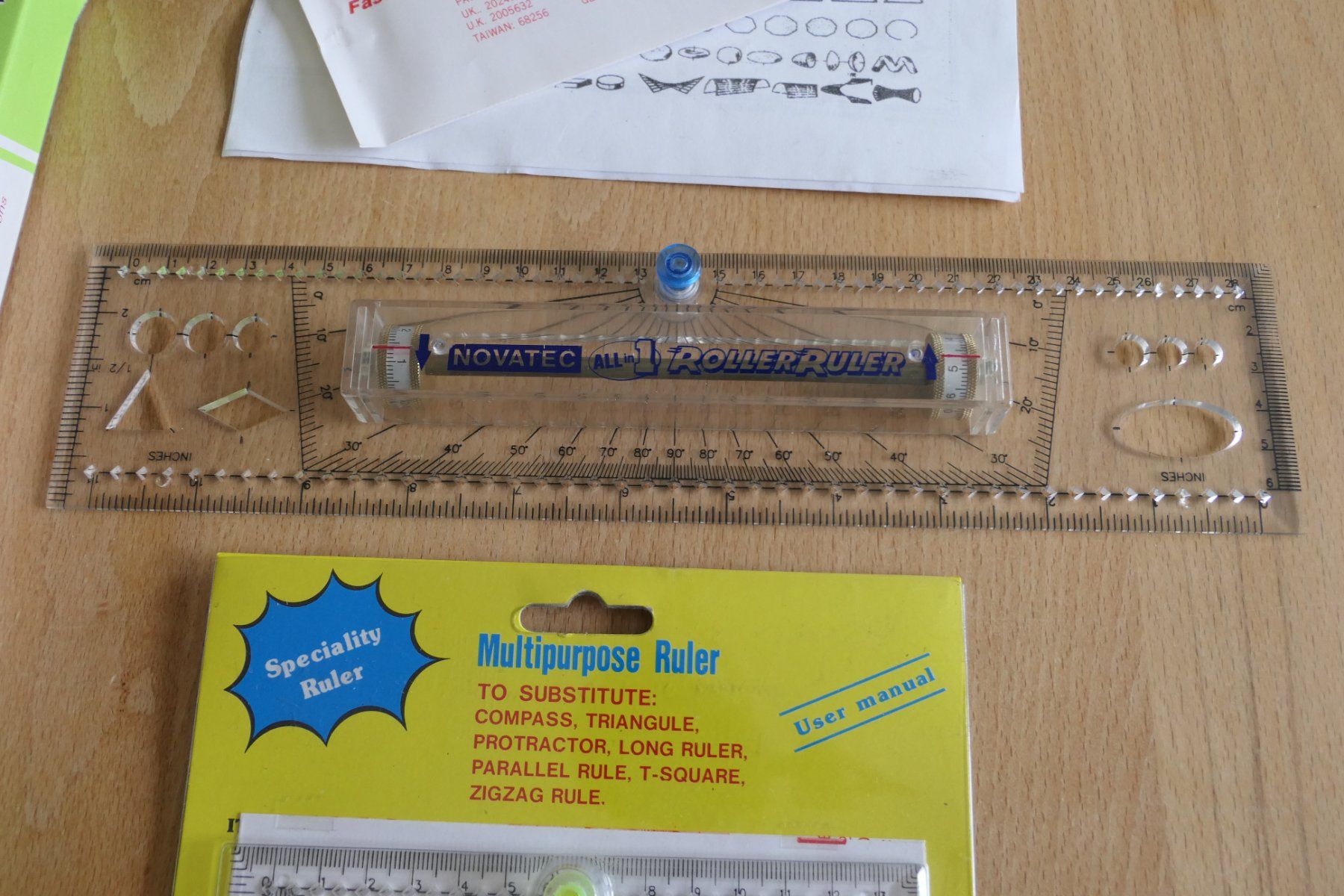 Autres écriture & dessin: RollerRuler All in 1 – rollendes Lineal, gross + klein – Neuf (Voir description) à Greifensee par Freakler 1