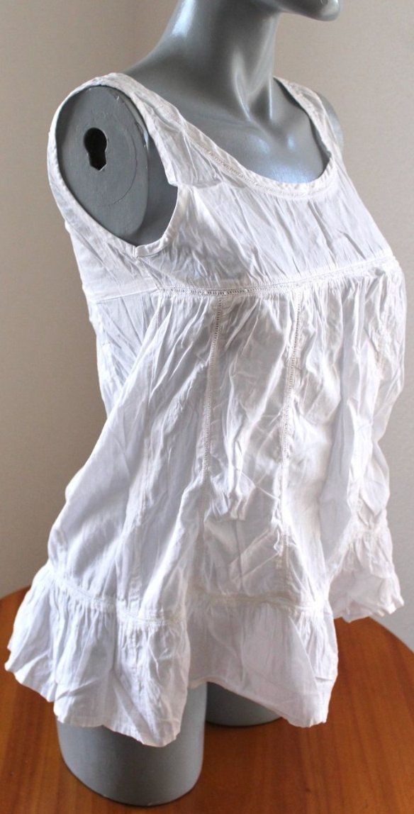 Top: weisses Oberteil , Gr. 36/S – Usato da Locarno venduto da madame-tus-sauds 1