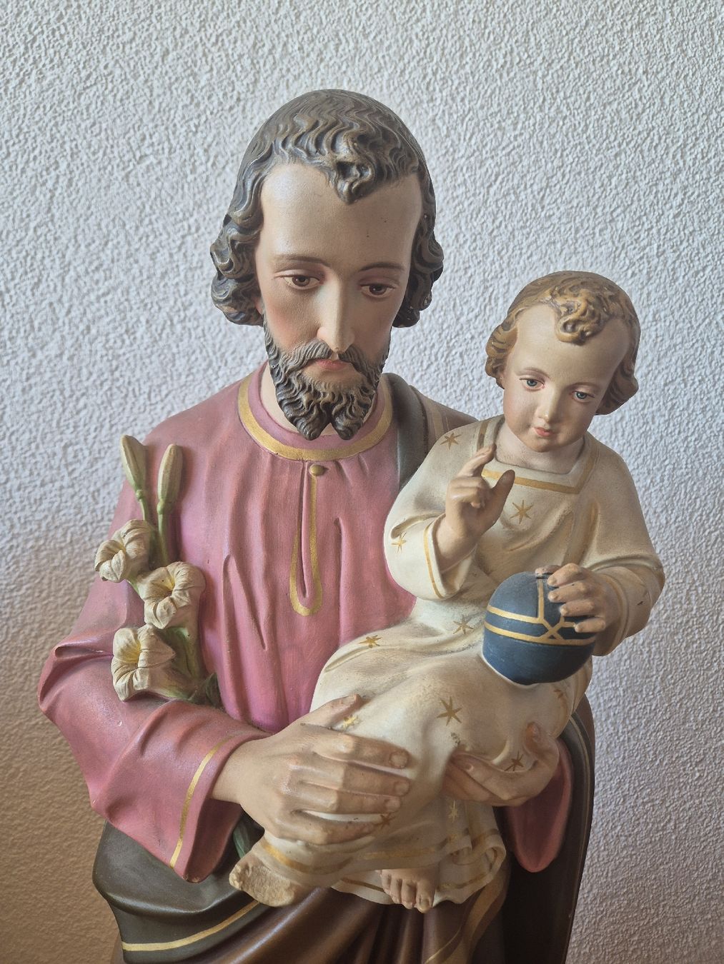 Figuren: Heiliger Josef mit Jesuskind, Gipsfigur – Gebraucht aus Trogen von same4you 1