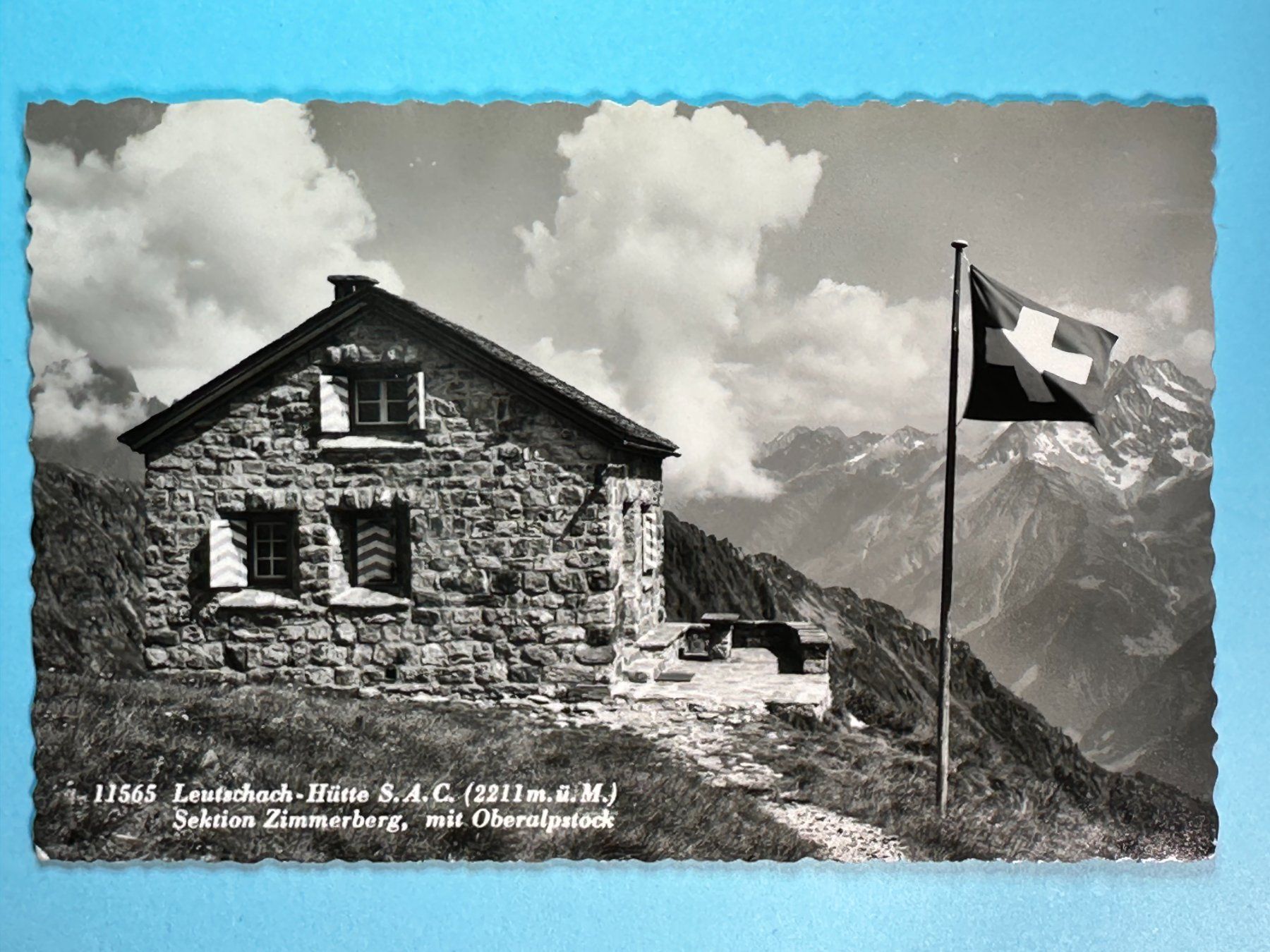 Ansichtskarten: Leutschach-Hütte S.A.C. – Gebraucht aus Steg VS von danwer74