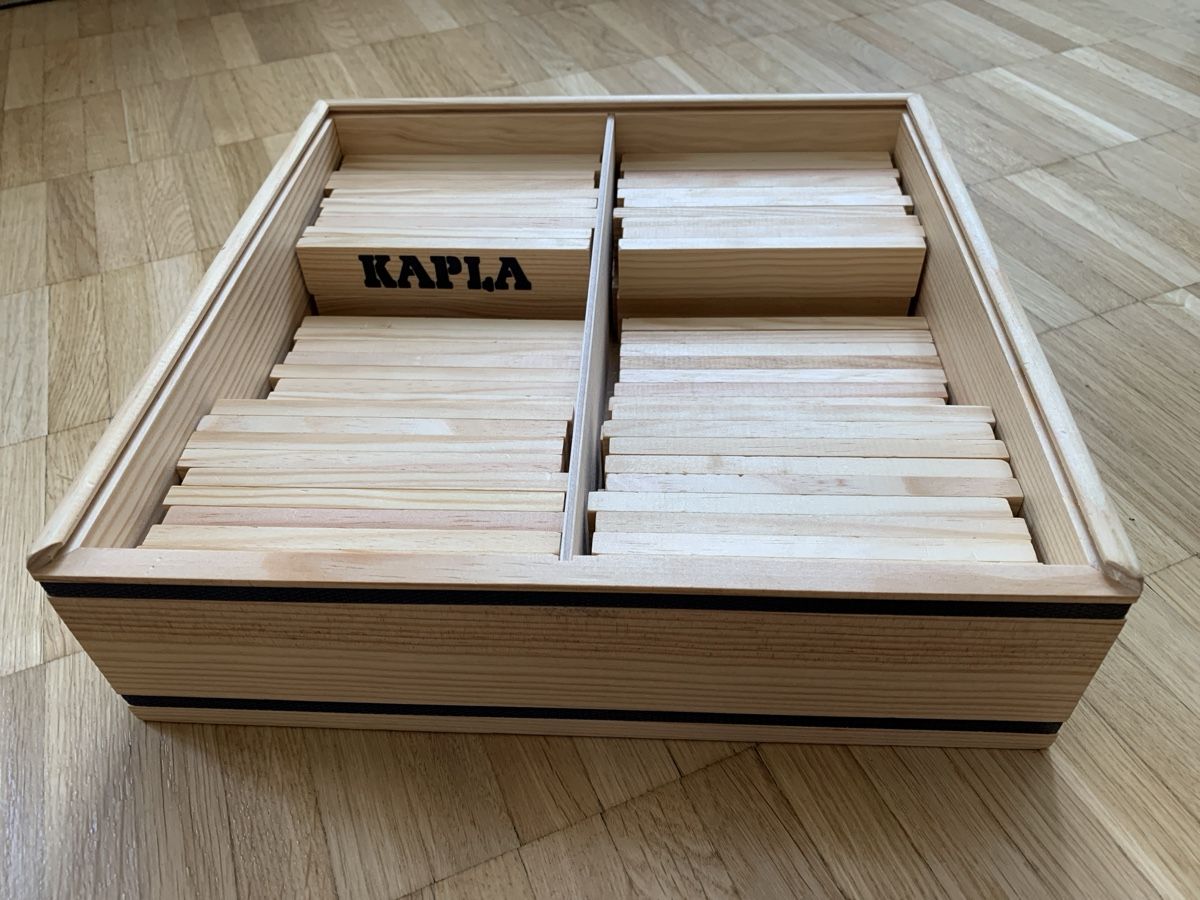 Kapla Kit di costruzioni: Boîte orange originale de 100 Kapla en bois – Usato da St-Imier venduto da gui_6b6f 1