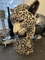 Deko Leopard Kopf Skulptur aus Mexico,