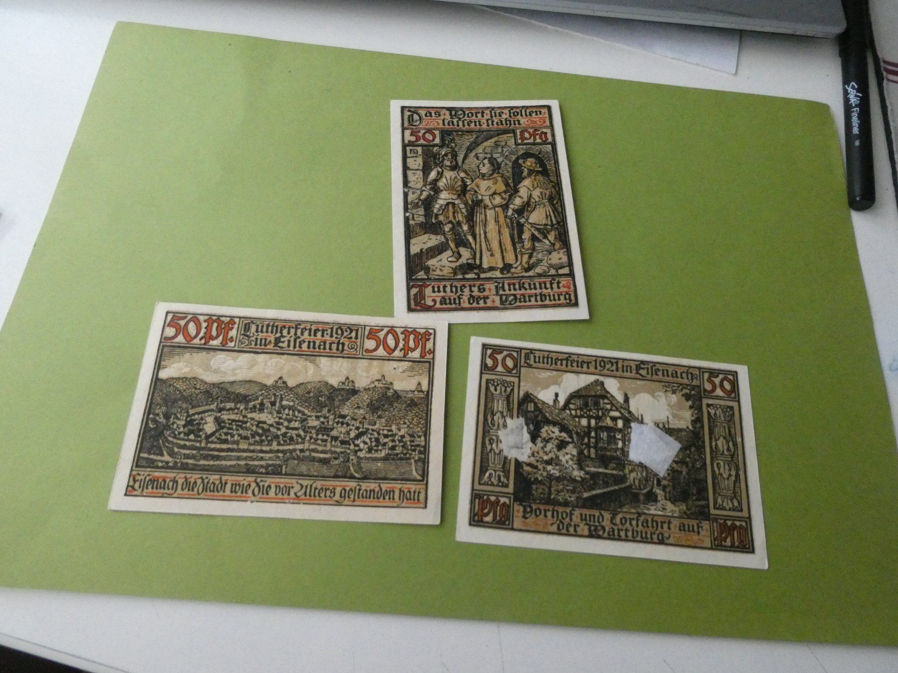 Billets de banque: Dt. Reich,  Eisenach - 3 Notgeldscheine – D'occasion à Hinterforst par Rohusri