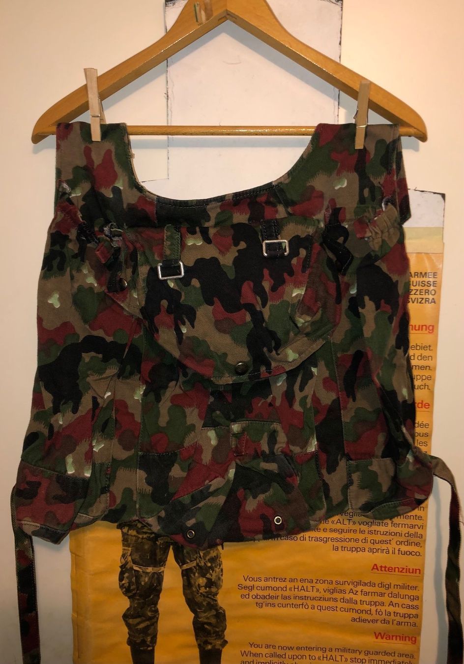 Schweizer Armee Zaini: Schweizer Armee Militär Kampfrucksack 70 Rucksack Kämpfer – Usato da Madiswil venduto da TEMISO 1