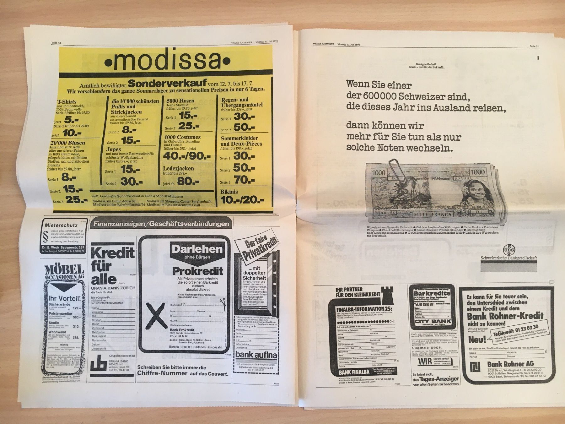 Zeitschriften & Magazine: Tagesanzeiger vom 12. Juli 1976 – Gebraucht aus Luzern von Jiggy_8898 4
