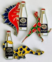 3 Pin Aqui  mit Dinosaurier
