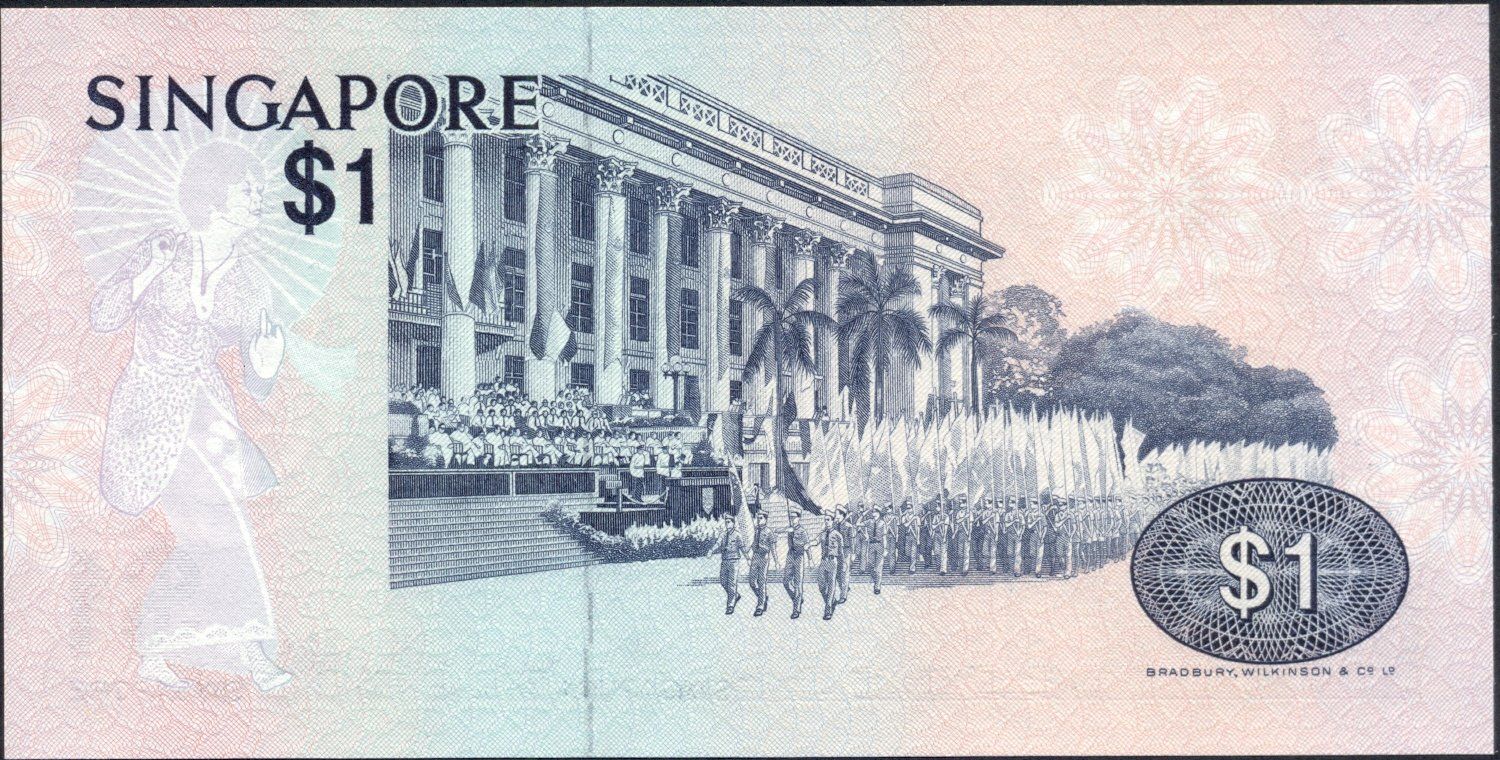 Banconote: Singapur 1 Dollar 1976 P-9 UNC – Nuovo (secondo la descrizione) da Schliern b. Köniz venduto da pizzitaxi 1
