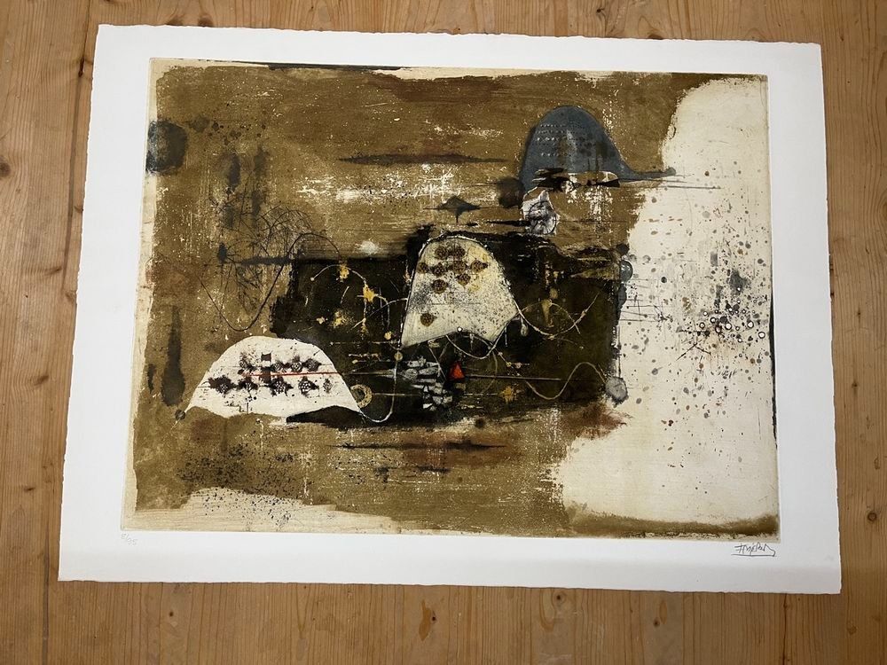 Grafiken & Lithographien: Johnny Friedlaender, handsigniert, nummeriert – Gebraucht aus Rain von Pic-Ass 1