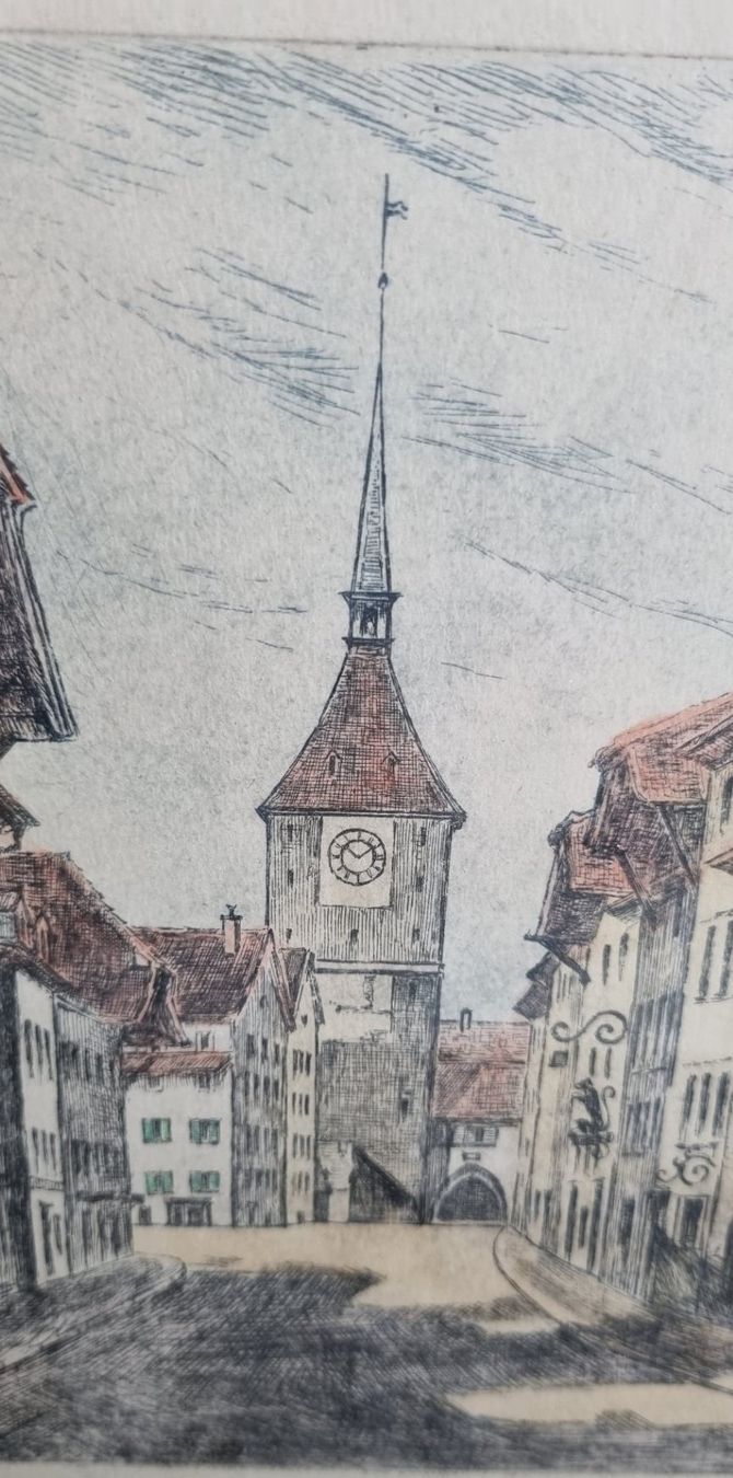 Incisioni: Stich Obertor Aarau Signatur Blank – Usato da Flums venduto da Flumsantik 2