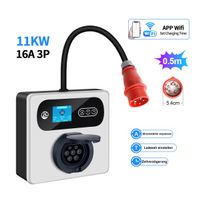 Mobile Wallbox 11kW CEE Ladekabel mit App WIFI WLAN 16A