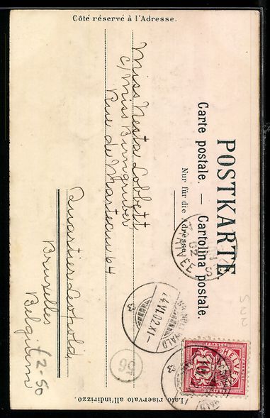 Cartoline postali: Schweiz, Schweizer Wappen, Bern, Luzern, – Usato da Berlin venduto da bartko-reher 1