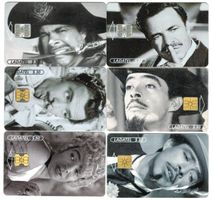 6 Telefonkarten Mexiko, Serie 22, Actores Filmschauspieler