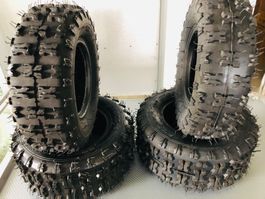 Vier Reifen zu Kinderquad, ATV 49 ccm, elektro 1000