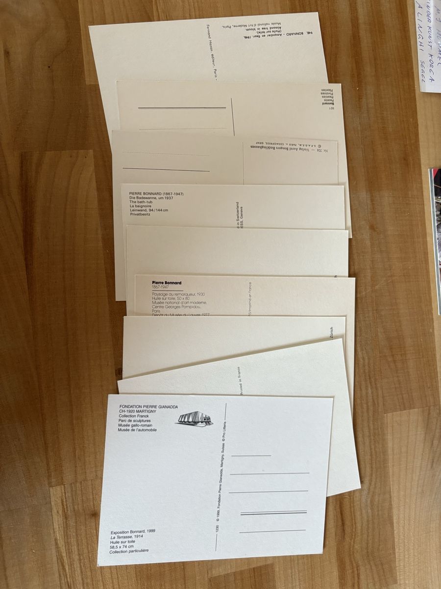 Cartoline postali: AK mit Kunst von Bonnard – Usato da Rümlang venduto da Kartenpost1 1