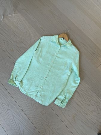 Chemise KIWI vert en lin taille-xs