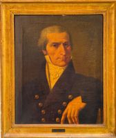 Dipinto antico, olio su tela. Ritratto di gentiluomo, XIX