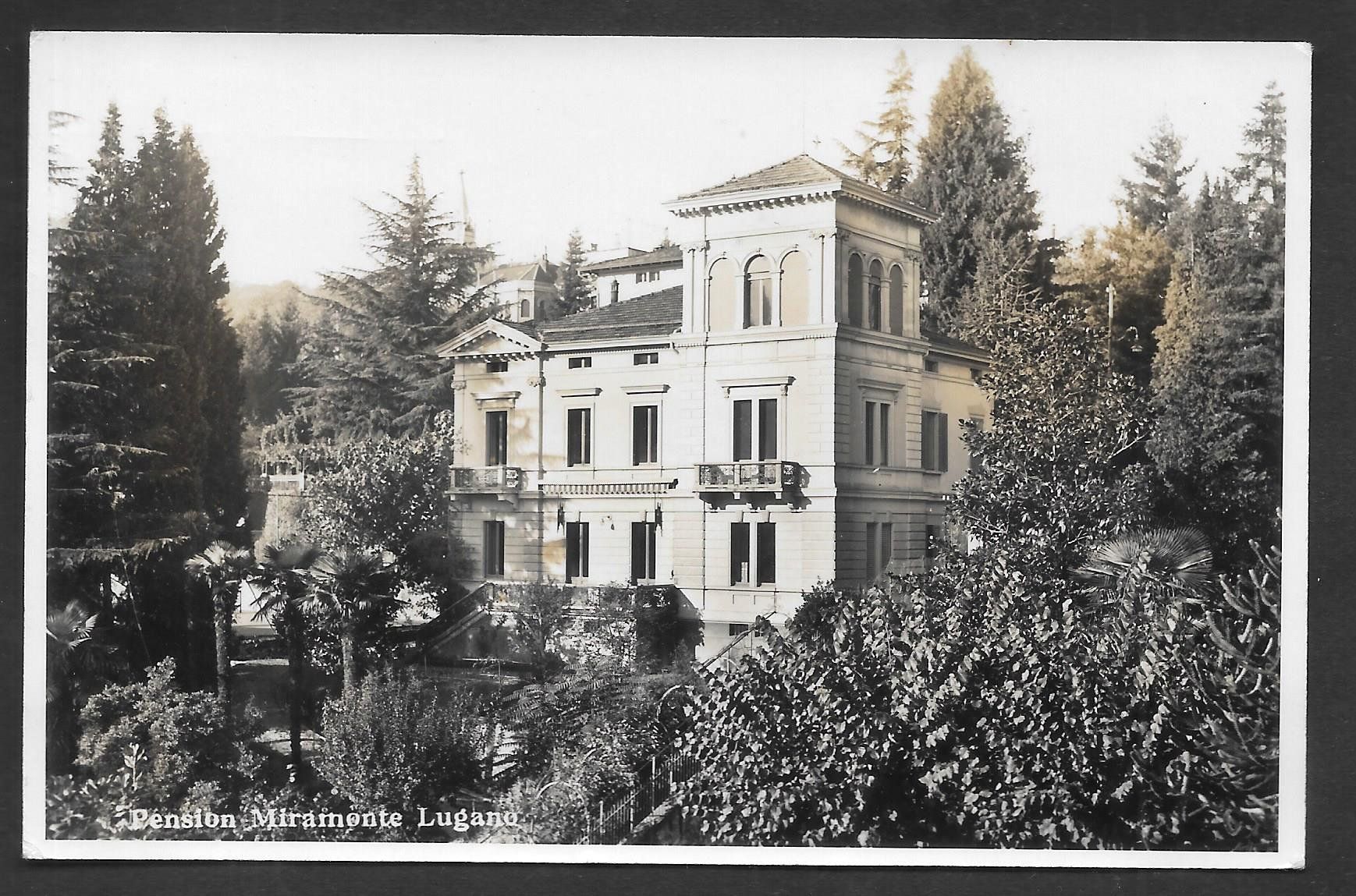 Ansichtskarten: Lugano Pension Miramonte – Gebraucht aus Olten von clotaldi