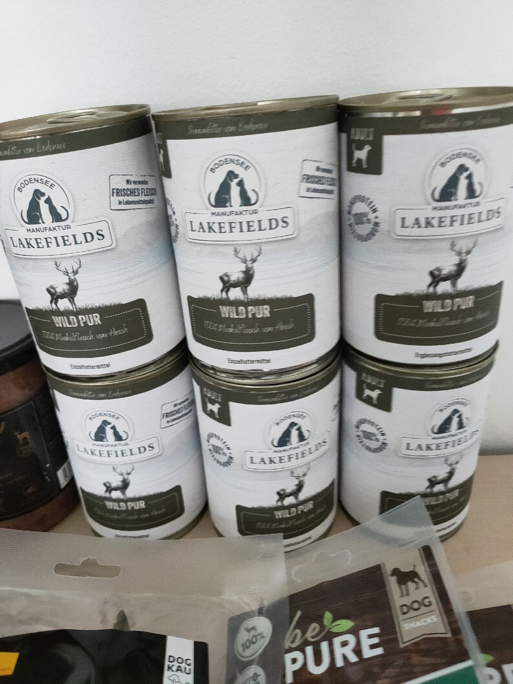 Mangimi: Hundefutter Lakefields Reh / Hirsch Kausnäck/Leckerli – Nuovo e nell'imballaggio originale da Flaach venduto da Bobby777 1