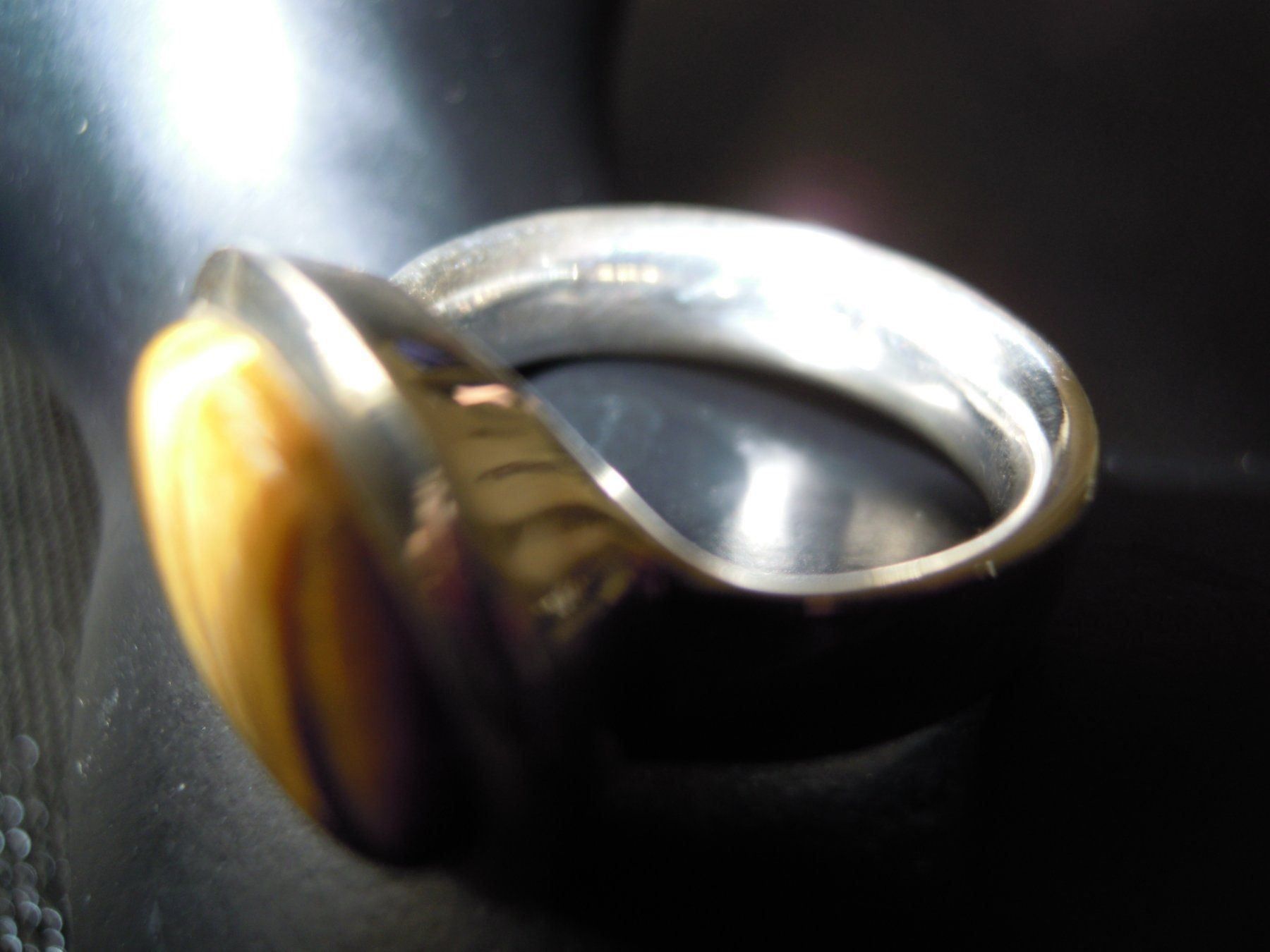 Ringe: Ring Silber/Tigerauge, Durch.55mm (28) – Neu (gemäss Beschreibung) aus Muri b. Bern von Silberqualle 2