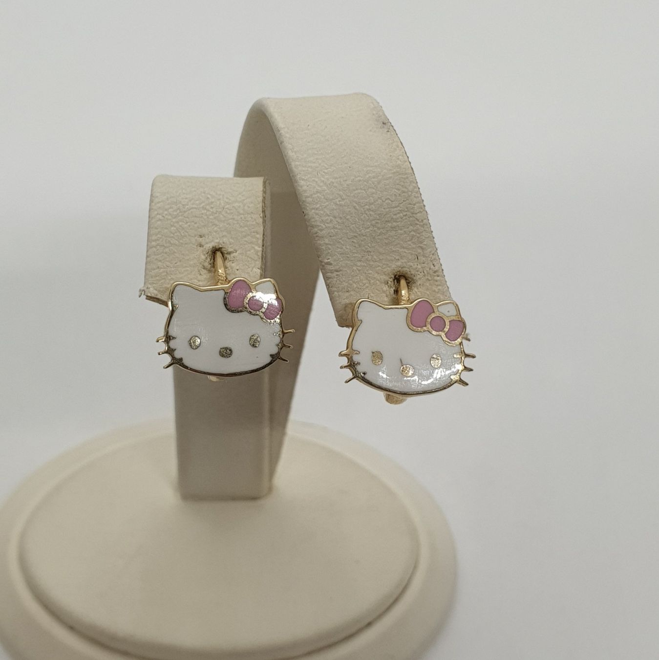 Orecchini pendenti & Orecchini a lobo: Echt 14K Gold - Hello Kitty Ohrringe – Usato da Luzern venduto da Luzern-Goldhaus