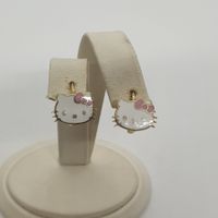 Echt 14K Gold - Hello Kitty Ohrringe
