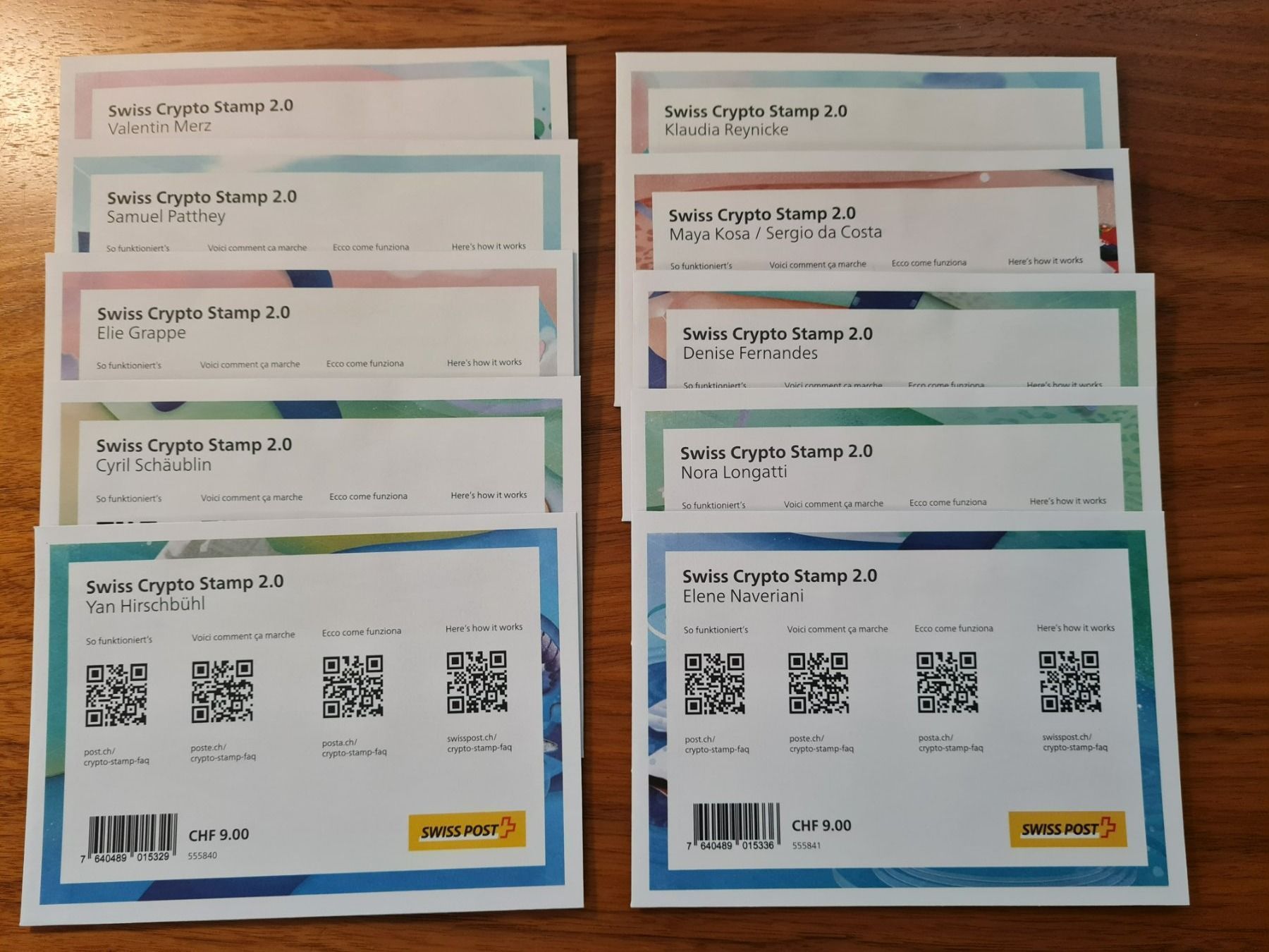 Tutti i francobolli: Swiss Crypto Stamps 2.0 / Briefmarken mit NFT – Nuovo e nell'imballaggio originale da Zürich venduto da Allerlei_Shop