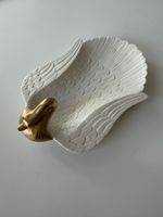 Porzellanschale Schwan, Porcellane d'Arte Italy, Gold 🦢✨
