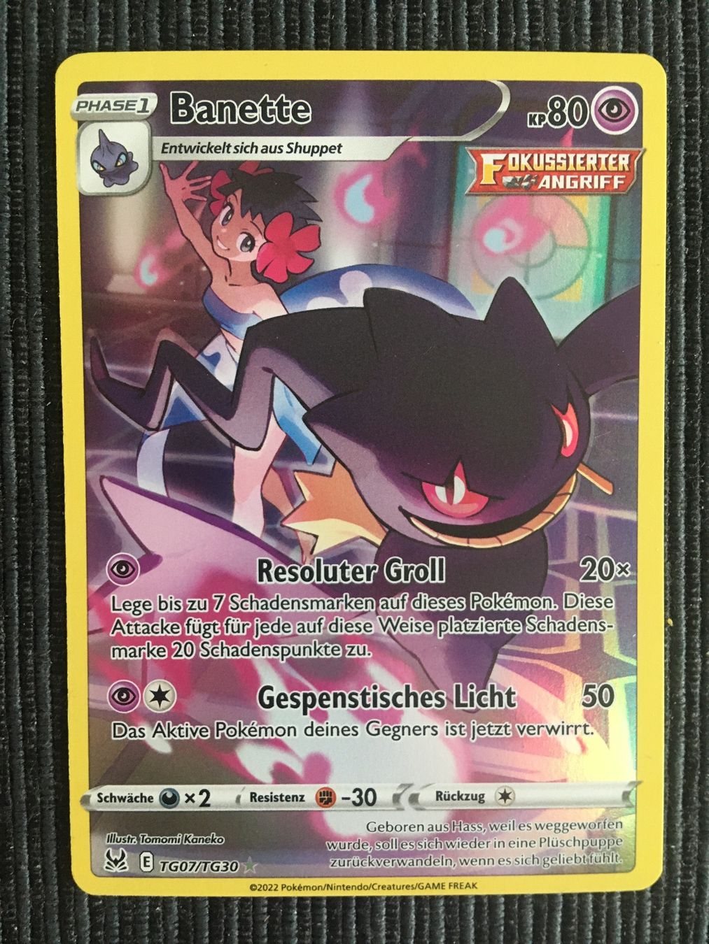 Pokémon Carte collezionabili: Pokemon Banette TG07 Lost Origin Deutsch – Nuovo (secondo la descrizione) da Wabern venduto da Collectfun