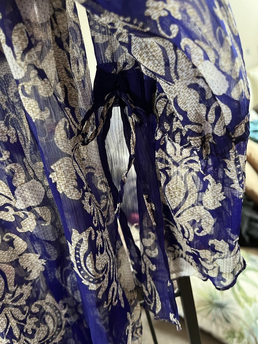 Tuniken: Tunique plage violet doré brodée légère, taille L – Gebraucht aus Genève von Libellule477 1
