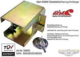 Diebstahlsicherung Anhänger