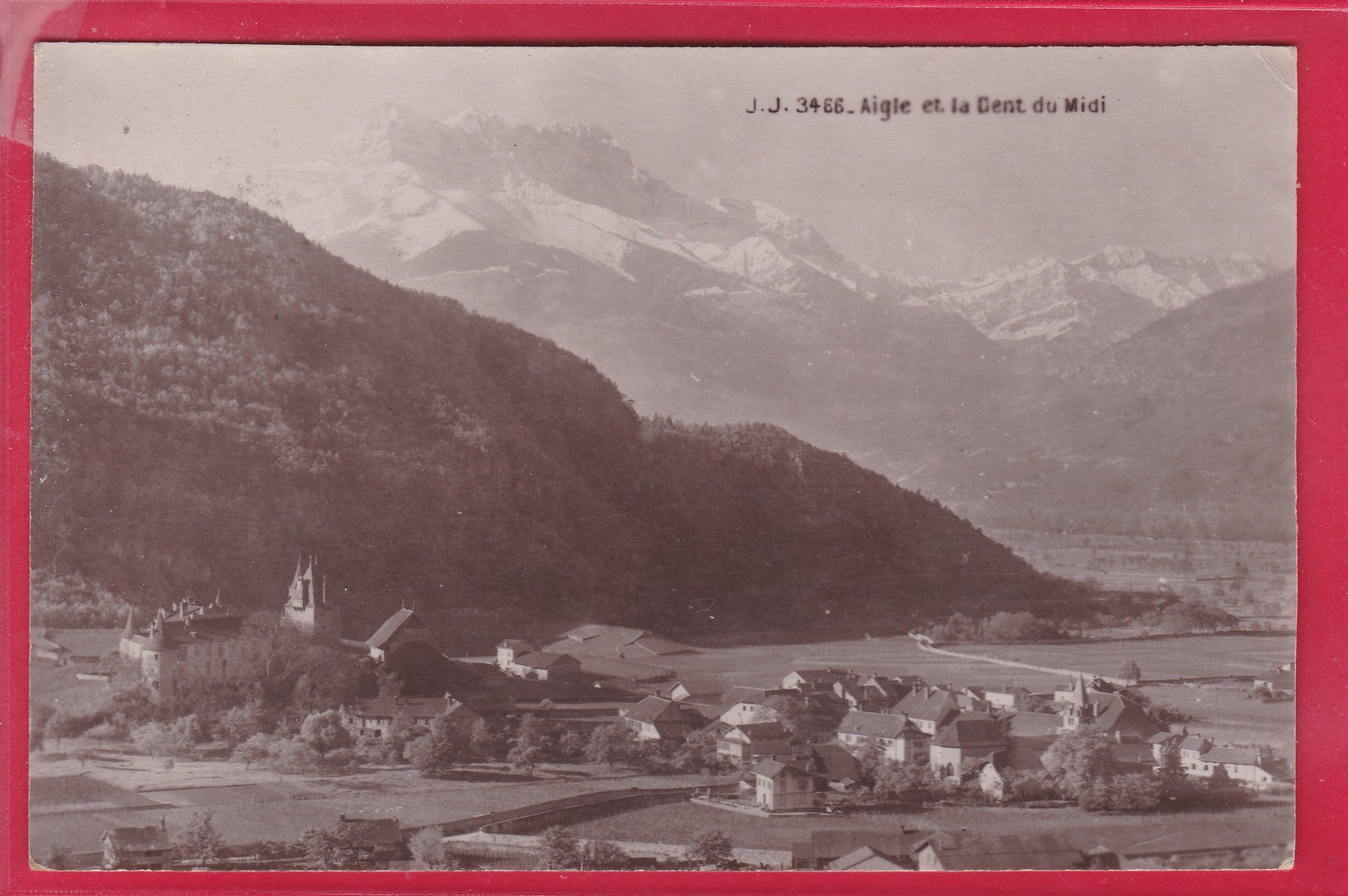 Cartoline postali: AIGLE ET LA DENT DU MIDI, 24.7.1925 – Usato da Oberrieden venduto da Gebirgsstelze