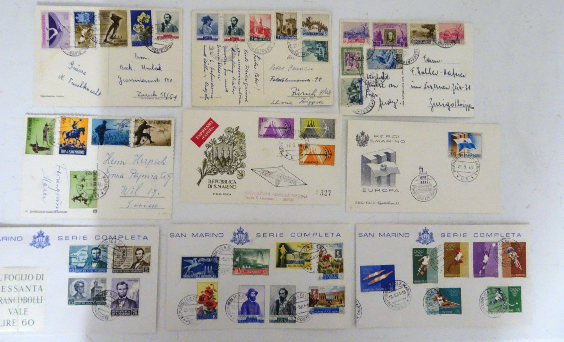 Tutti i francobolli: Briefmarken San Marino – Usato da Feldbrunnen venduto da MarcusSO 1