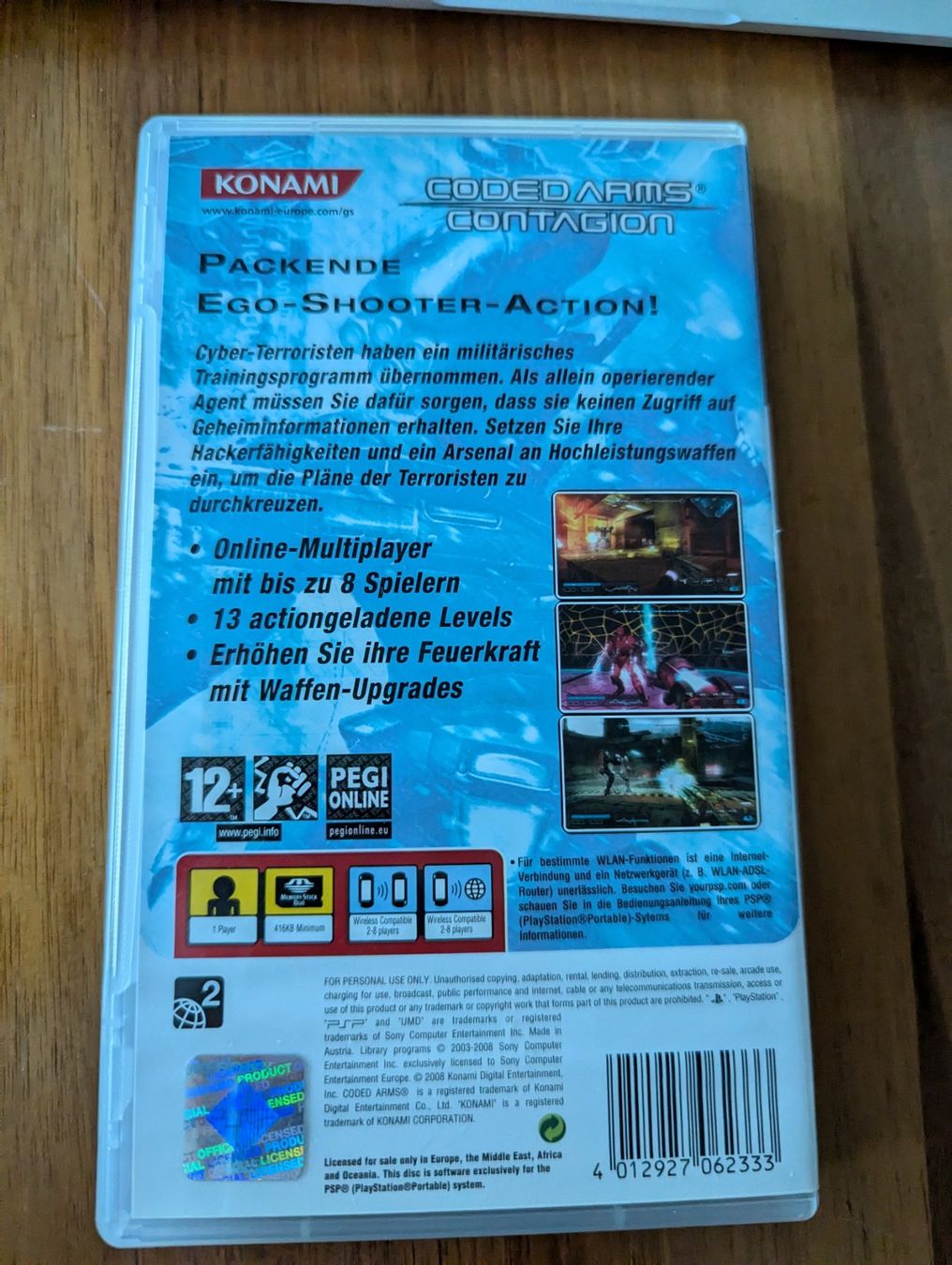 Sony Giochi: Coded Arms Contagion - Sony PSP Game – Usato da Hünenberg See venduto da SpecialEditionGaming 2