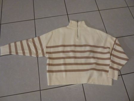 MNG Strickpullover Gr. XS - M Beige/Braun Top Zustand