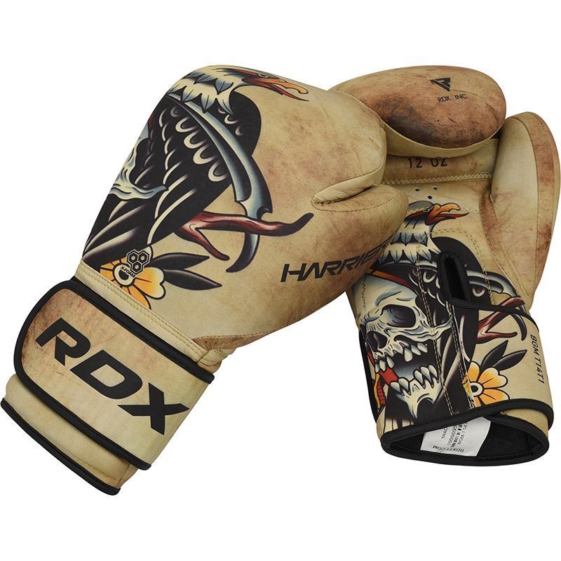 Guanti & manicotti: Boxhandschuhe HARRIER TATTOO 12 Once Oz – Nuovo e nell'imballaggio originale da Schliern b. Köniz venduto da TITANSport