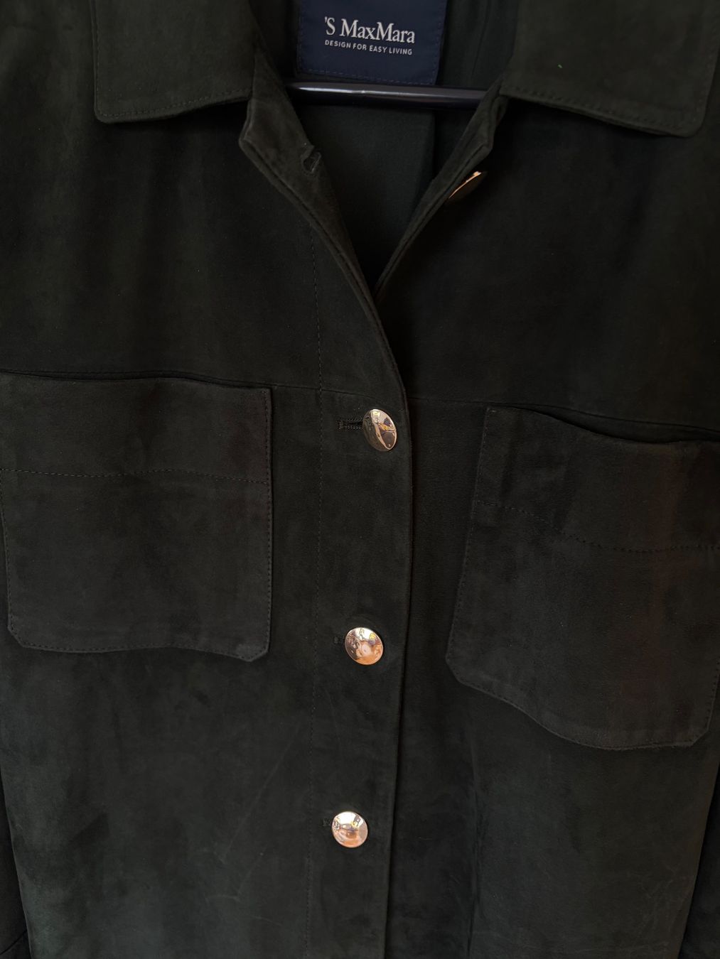 Max Mara Giacche: Max Mara Wildlederjacket dunkelgrün – Nuovo e nell'imballaggio originale da Küsnacht ZH venduto da Casanuovo 2