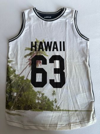 Mayoral Tanktop Shirt Gr. 128 Sommer Hawaii Print Top Junge