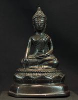 antiker Bronze Buddha aus Thailand