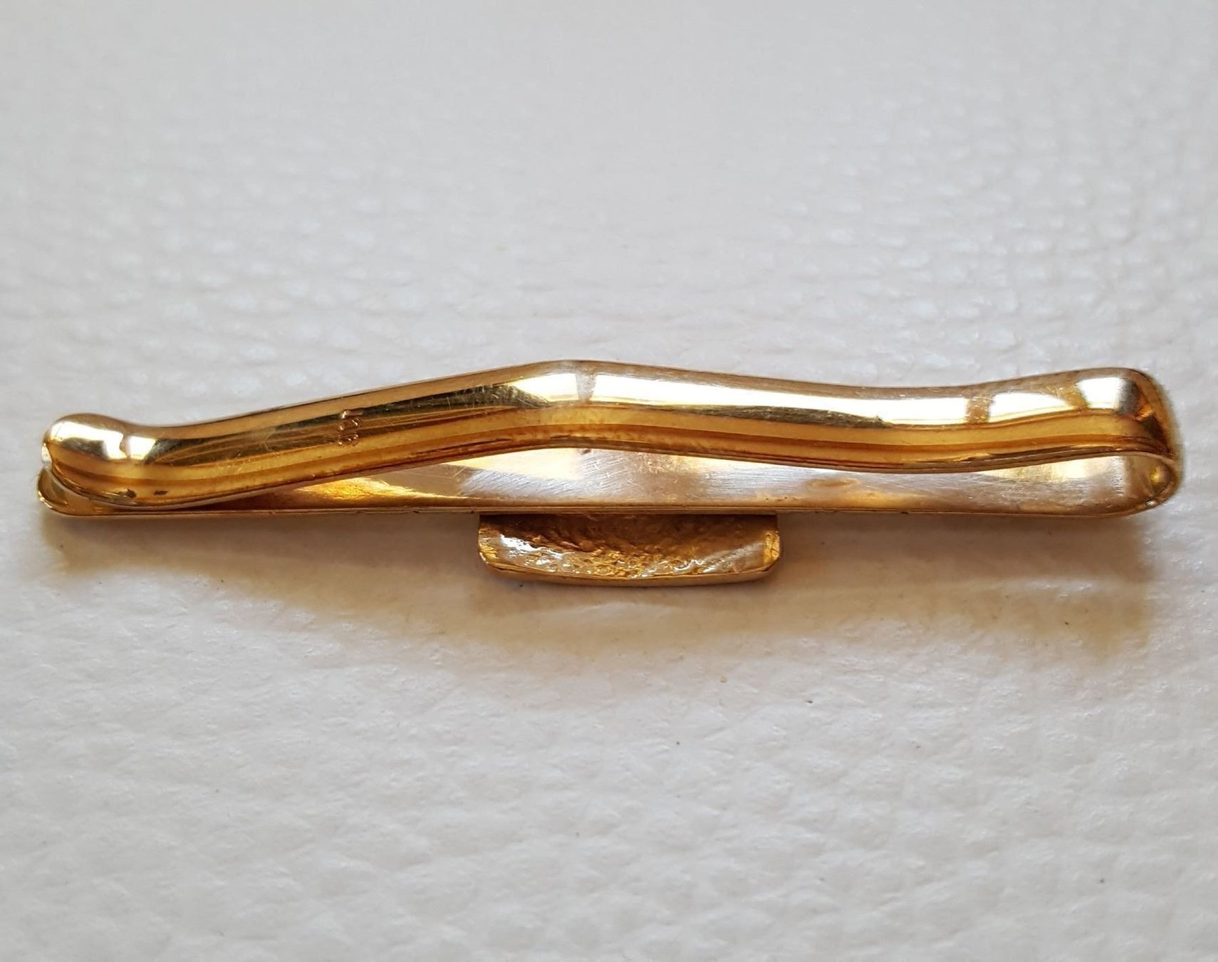 Spille & Fermagli: Unikat Massiv Gold Krawattenadel – Usato da Wald ZH venduto da Dasilver 1