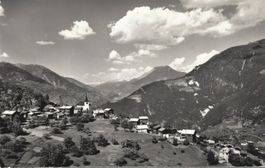Alte Ansichtskarte Zeneggen Wallis, nostalgisch, Top! 1965
