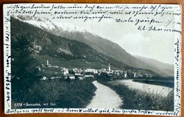 Samaden mit Inn - Panorama 1927