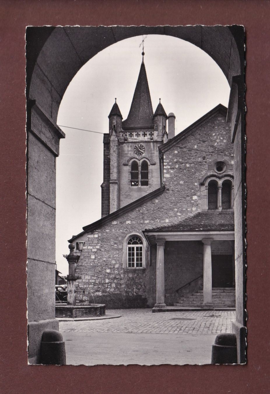 Cartoline postali: COSSONAY - Le Temple – Usato da Pully venduto da nicecards