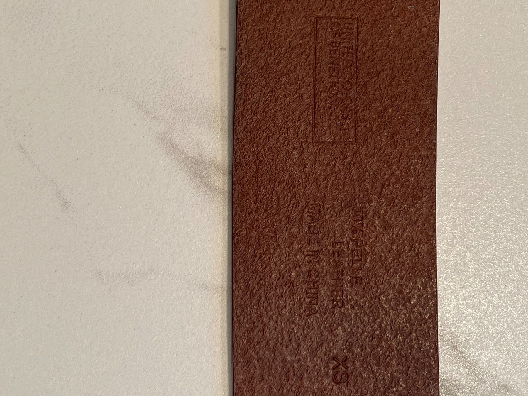 Benetton Gürtel: Leder Gürtel braun - XS  -'BENETTON – Neu (gemäss Beschreibung) aus Jona von Prada1969 6