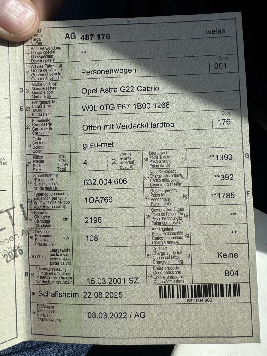 Opel Autos: Opel Corsa Cabrio Bertone – D'occasion à Wetzikon ZH par mar_qqw5 9