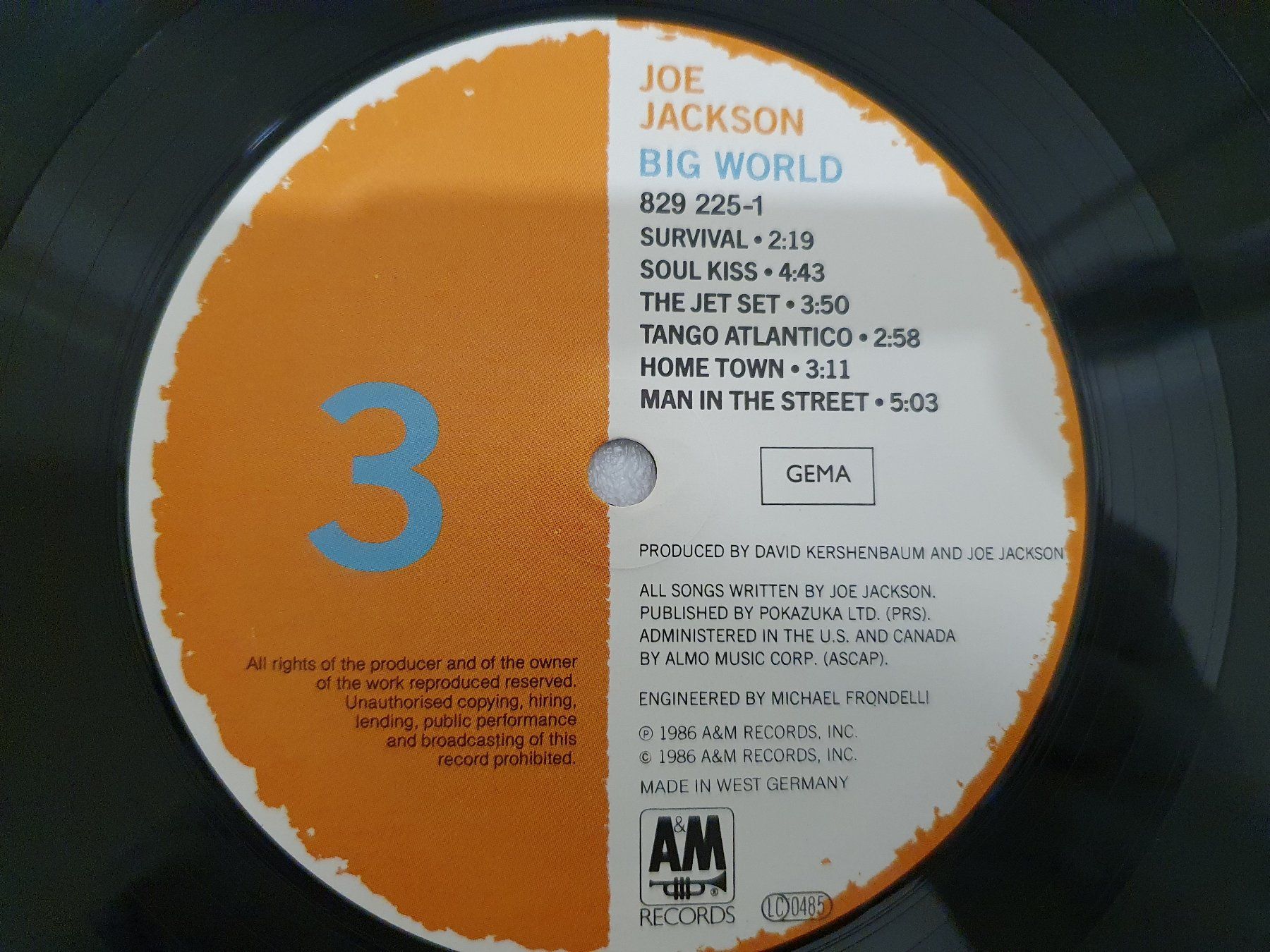 Schallplatten: Joe Jackson – Big World / 2 LP`s – Gebraucht aus Uster von Vinyl-Leidenschaft 7
