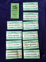 Originale Schinznacher Baumschulbahn Billette, 11 Stk.